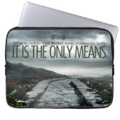 "Setting a example" Inspiration Zitat Laptopschutzhülle (Vorderseite)