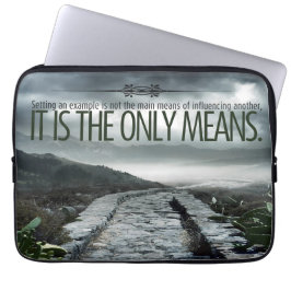 "Setting a example" Inspiration Zitat Laptopschutzhülle