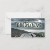 "Setting a example" Inspiration Zitat Mitteilungskarte (Vorderseite)