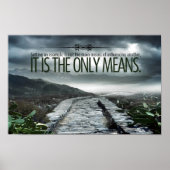 "Setting a example" Inspiration Zitat Poster (Vorne)