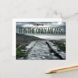 "Setting a example" Inspiration Zitat Postkarte