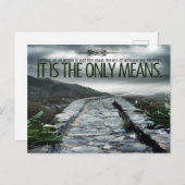 "Setting a example" Inspiration Zitat Postkarte (Vorne/Hinten)