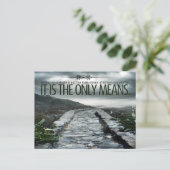 "Setting a example" Inspiration Zitat Postkarte (Stehend Vorderseite)