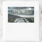 "Setting a example" Inspiration Zitat Rechteckiger Aufkleber (Tasche)