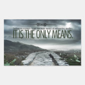 "Setting a example" Inspiration Zitat Rechteckiger Aufkleber (Vorderseite)