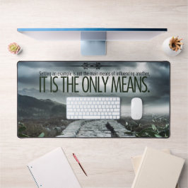 "Setting a example" Inspiration Zitat Schreibtischunterlage