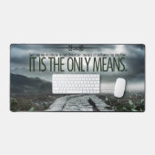 "Setting a example" Inspiration Zitat Schreibtischunterlage (Tastatur & Maus)