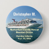 Setting Sail Family Group Cruise Name Badge CLF1 Button (Vorderseite)