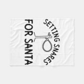 Setting Snares For Santa - Wire Snare Christmas 1  Fleecedecke (Vorderseite (Horizontal))