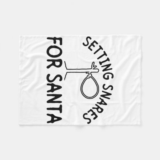 Setting Snares For Santa - Wire Snare Christmas 1  Fleecedecke (Vorderseite (Horizontal))