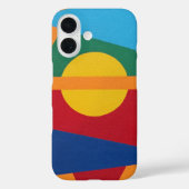 Setting Sun Abstract Art Phone Case (Rückseite)