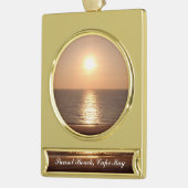 Setting Sun Banner-Ornament Gold (Links)