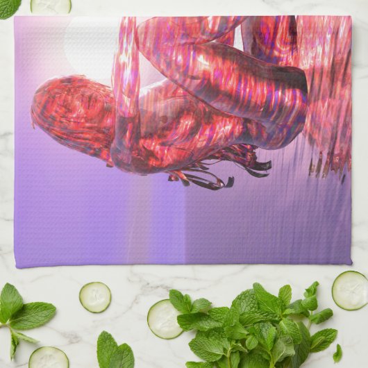 Setting Sun Handtuch (Gefaltet)