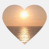 Setting Sun Herz-Aufkleber (Vorderseite)