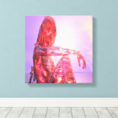 Setting Sun Leinwanddruck (Insitu (Holzboden))