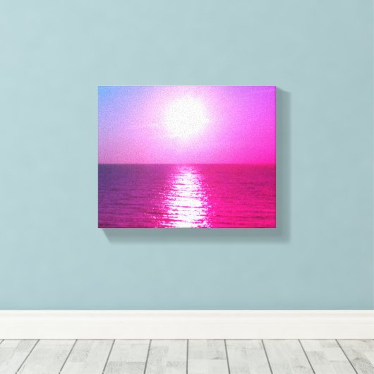 Setting Sun Leinwanddruck (Insitu (Holzboden))