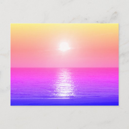 Setting Sun Postkarte (Vorderseite)