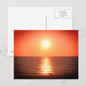 Setting Sun Postkarte (Vorne/Hinten)