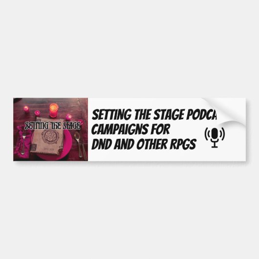 Setting the Stage Podcast-Aufkleber Autoaufkleber (Vorne)