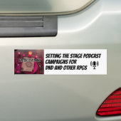 Setting the Stage Podcast Bumper Sticker Autoaufkleber (Auf Auto)