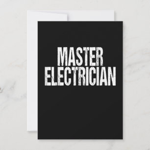 Setup-Team für Master-Elektrogeräte Mitteilungskarte