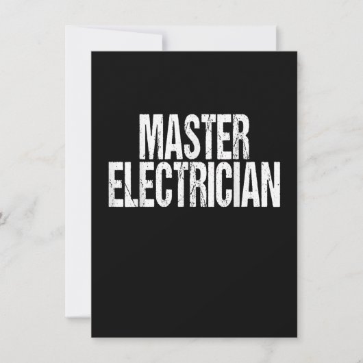 Setup-Team für Master-Elektrogeräte Mitteilungskarte (Vorderseite)