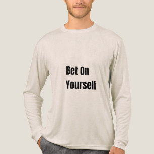 Setze auf dich selbst Kühne Motivation Selbstvertr Tri-Blend Shirt