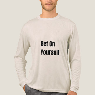 Setze auf dich selbst Kühne Motivation Selbstvertr Tri-Blend Shirt