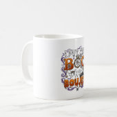 Setze Boo Boujee Halloween Diamant Ring Krone_1 Kaffeetasse (Vorderseite Links)