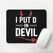 Setze D in Teufel Lustiges Halloween-Paarmatching Mousepad (Mit Mouse)