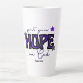 Setze deine Hoffnung in Gottes Latte Tasse (Vorderseite)