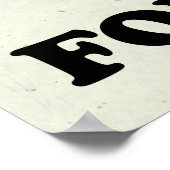 Setze Deinen stärksten Fuß ein Poster (Ecke)