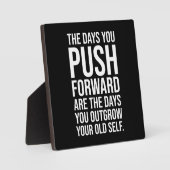 Setze dich selbst, Gym, Hustle, Erfolg Motivierend Fotoplatte (Vorderseite)