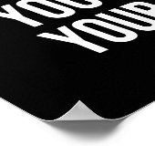 Setze dich selbst, Gym, Hustle, Erfolg Motivierend Poster (Ecke)