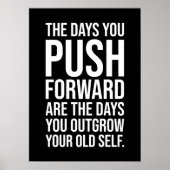 Setze dich selbst, Gym, Hustle, Erfolg Motivierend Poster (Vorne)