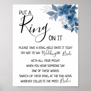 Setze einen Ring darauf Eukalyptus Grün Poster