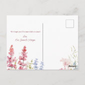 Setzen der Roots-Wildblume Änderung der Adresse Postkarte (Rückseite)