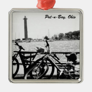 Setzen-n-Bucht, Ohio-Perry Monumanet Verzierung Silbernes Ornament