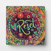 Setzen Sie Abstrakte Hübsche Inspirivity Easel zur Fotoplatte (Vorderseite)