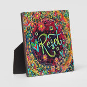 Setzen Sie Abstrakte Hübsche Inspirivity Easel zur Fotoplatte (Vorderseite)