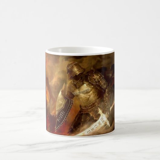 Setzen Sie an die Rüstung der Gott-Krieger-Tasse Kaffeetasse (Mittel)