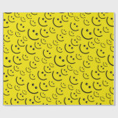 Setzen Sie an ein glückliches Gesicht Geschenkpapier (Flach)