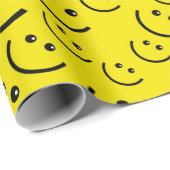 Setzen Sie an ein glückliches Gesicht Geschenkpapier (Rolleneckpunkt)
