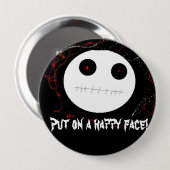 Setzen Sie an ein glückliches Gesichts-Button Button (Vorne & Hinten)