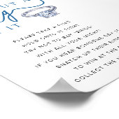 Setzen Sie auf das Brautparty-Zeichen Poster (Ecke)