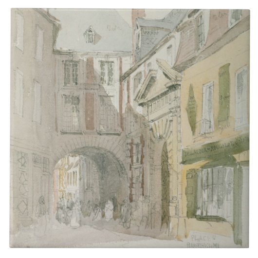 Setzen Sie Barthelme, Paris, c.1829 (w/c u. graue Fliese (Vorderseite)