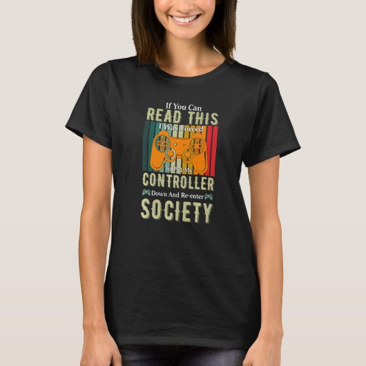 Setzen Sie Controller runter, um in den Gesellscha T-Shirt (Vorderseite)