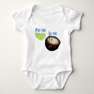 Setzen Sie das Limone in die Kokosnuss ein! Baby Strampler