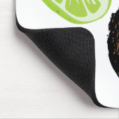 Setzen Sie das Limone in die Kokosnuss ein! Mousepad (Ecke)