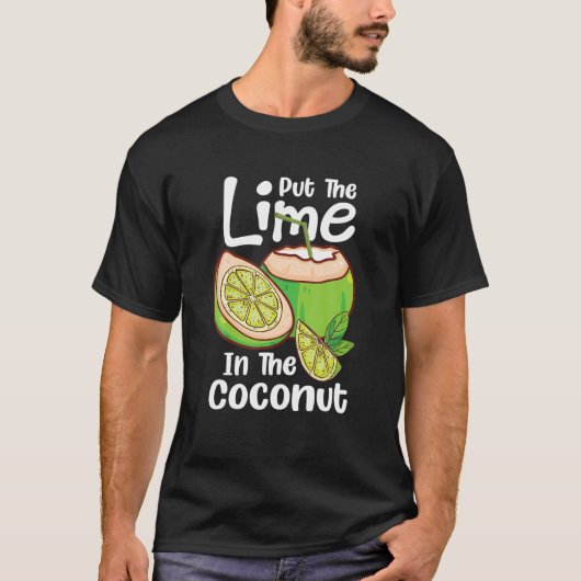 Setzen Sie das Limone in die Kokosnuss Sommer Läss T-Shirt (Vorderseite)